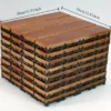 Interlocking Carbonized Hardwood Flooring